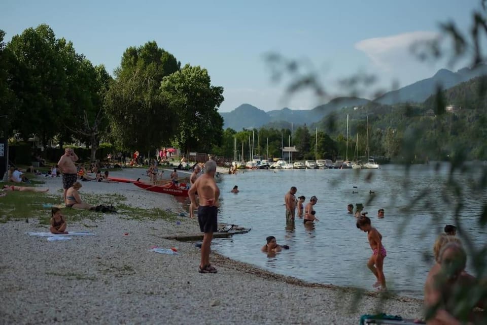 Natural landscape, Beach, Mountain view