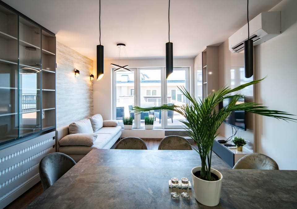 Living room, air conditioner