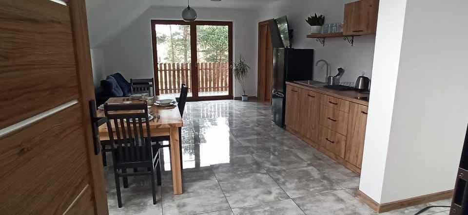 Kitchen or kitchenette, Living room, Dining area