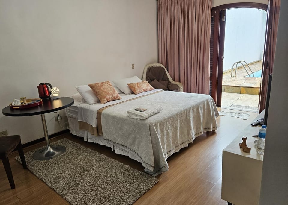 Bed, View (from property/room), Photo of the whole room, Dining area, Bedroom