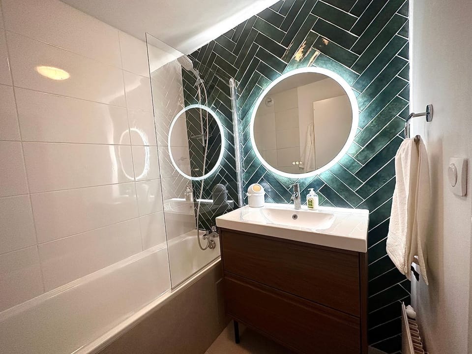 Bathroom, hair dryier