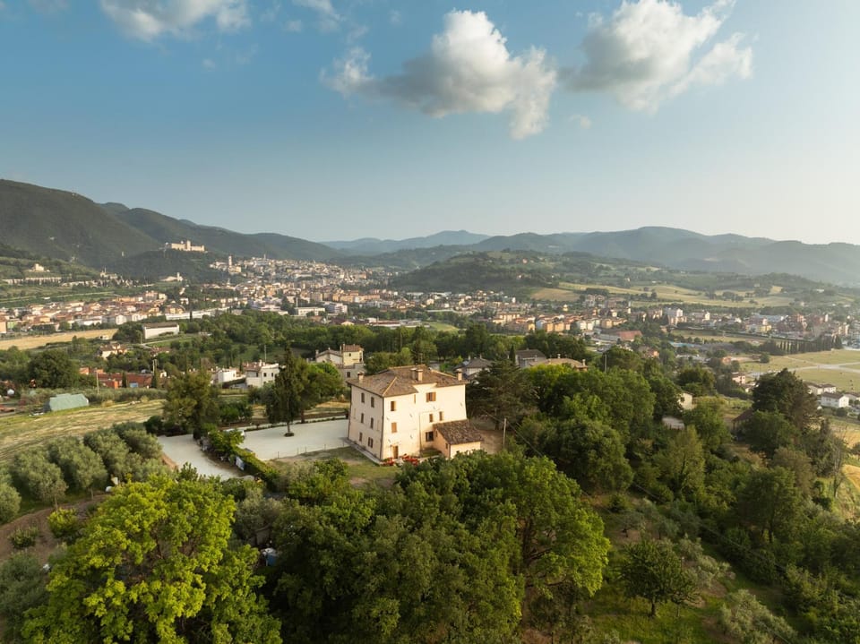 Nearby landmark, Day, Natural landscape, Bird's eye view, City view, Mountain view
