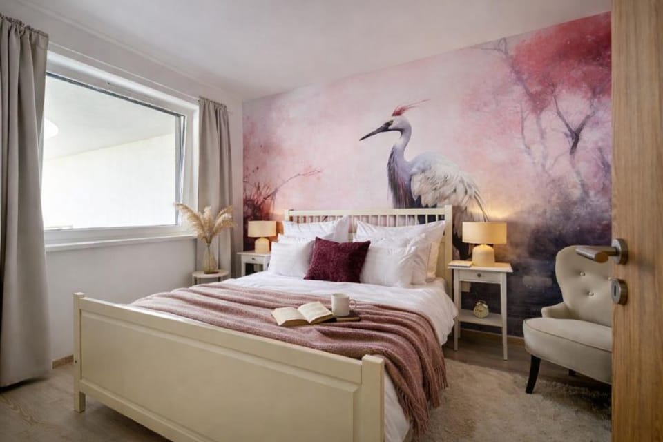 Bed, Photo of the whole room, Bedroom, furniture, heating, internet, elevator, air conditioner