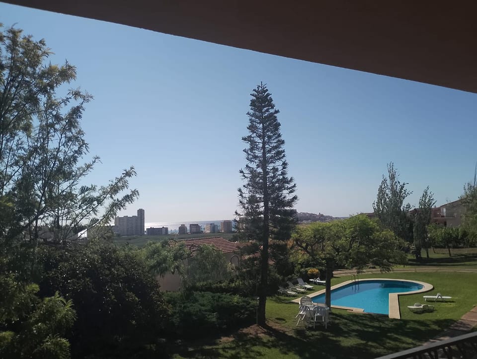 Natural landscape, Garden, Garden view, Pool view, Swimming pool