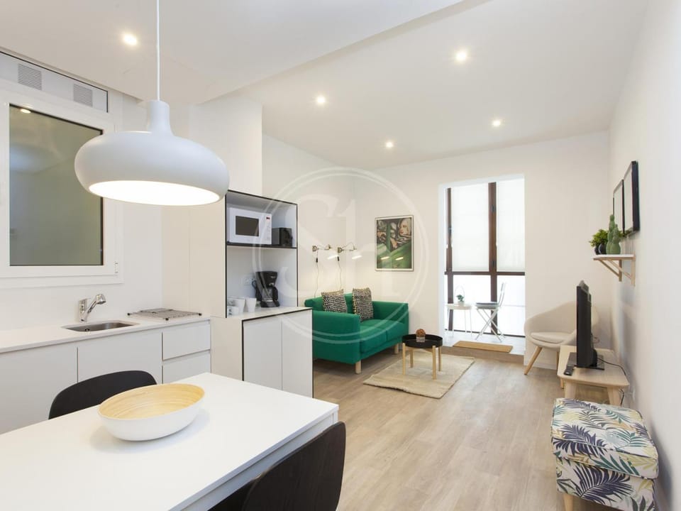 TV and multimedia, Kitchen or kitchenette, Living room, Seating area, Dining area