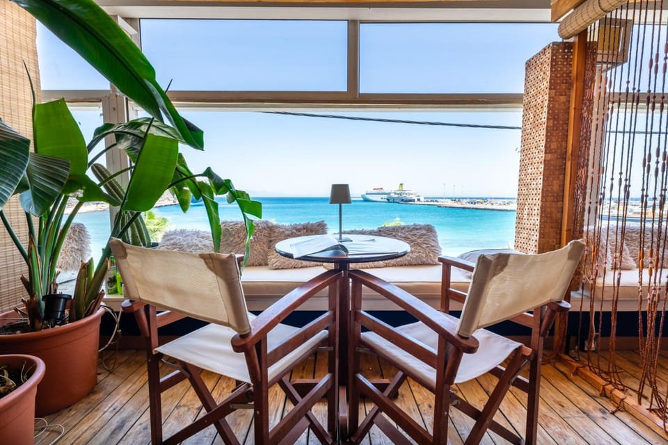 Living room, Seating area, Sea view