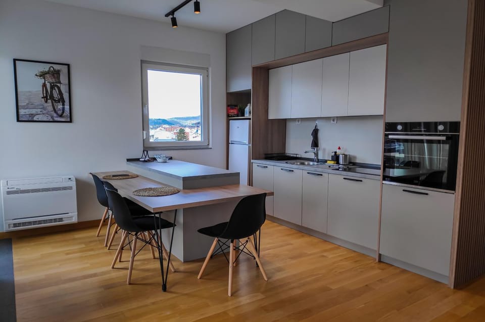 Kitchen or kitchenette, Dining area, oven, stove