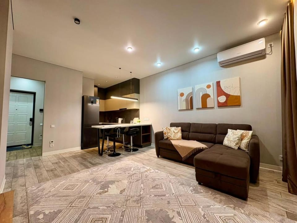 Современная 2ком квартира в ЖК 4YOU Apartment in Almaty