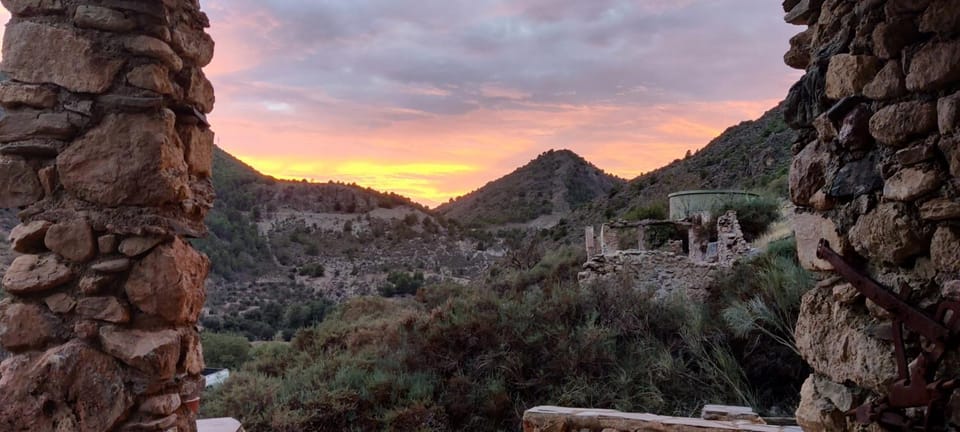Natural landscape, Mountain view, Sunset