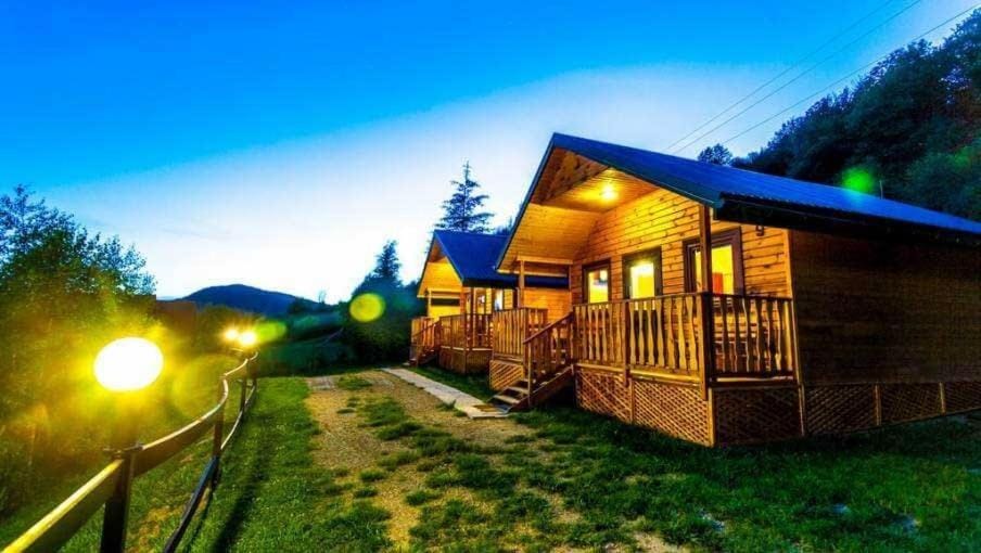 Property building, Spring, Night, Natural landscape, Mountain view