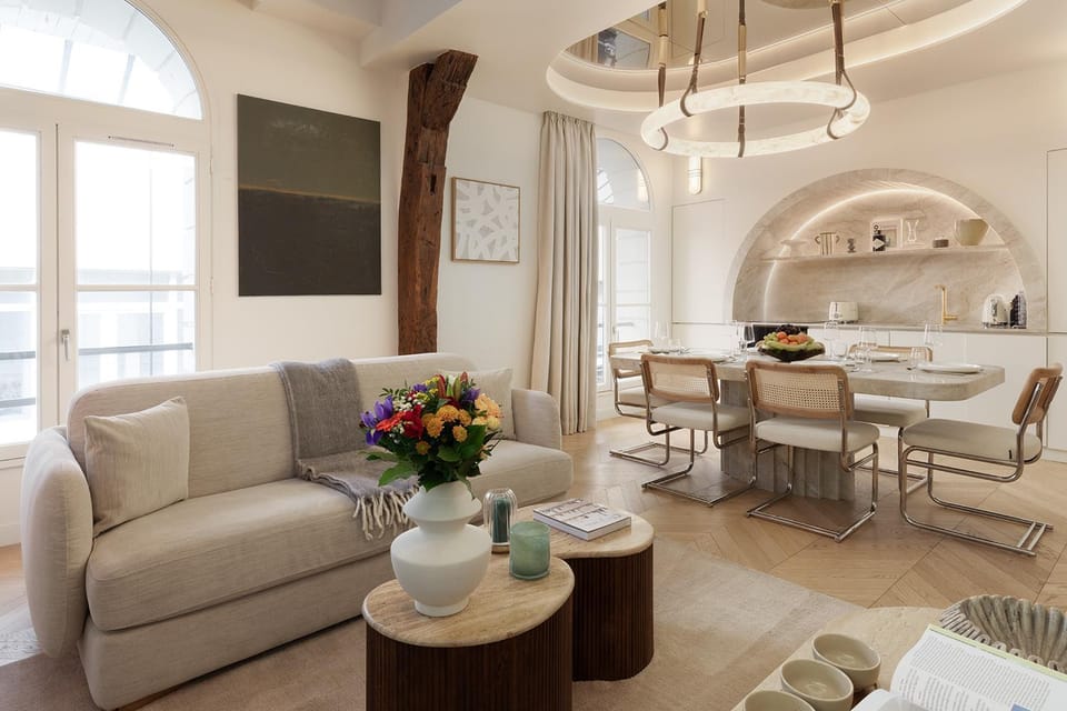 Living room, Seating area, Dining area