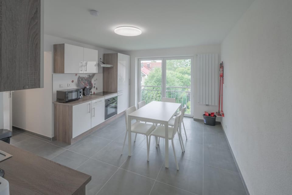 Kitchen or kitchenette, Dining area, oven, stove