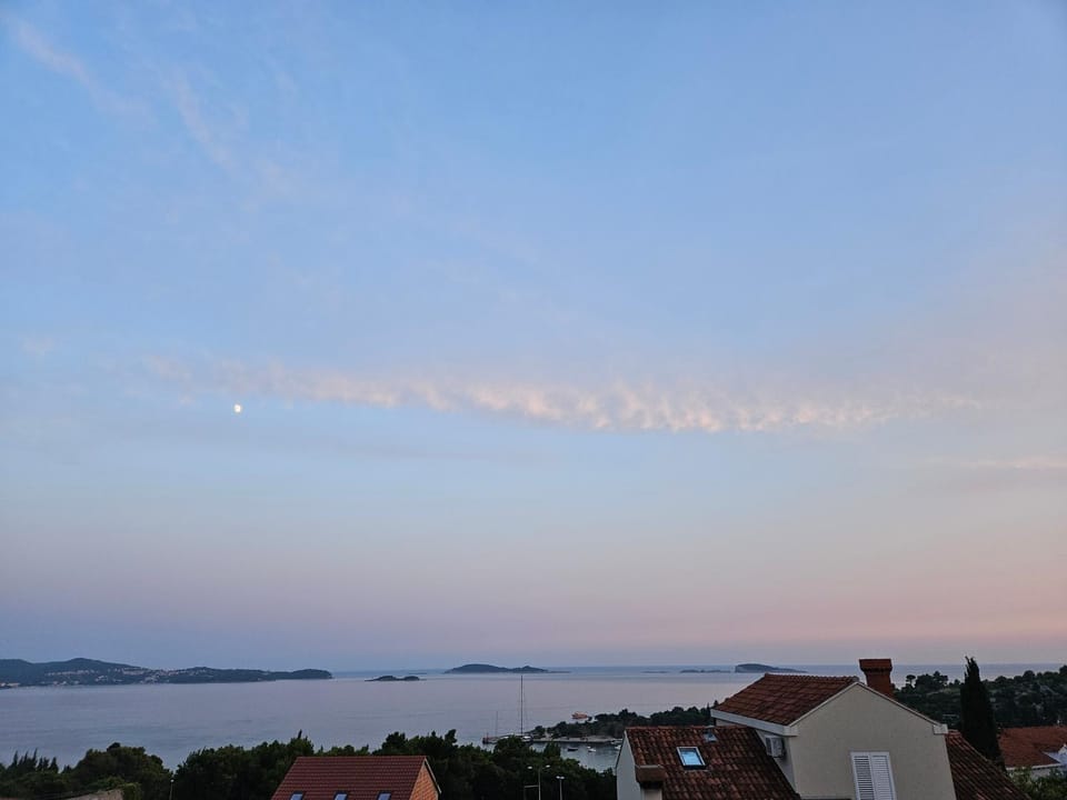 Natural landscape, Sea view, Sunset