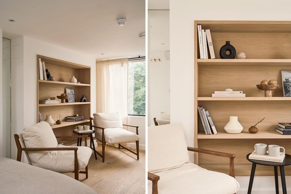 Library, Library, Seating area, Garden view, Garden view