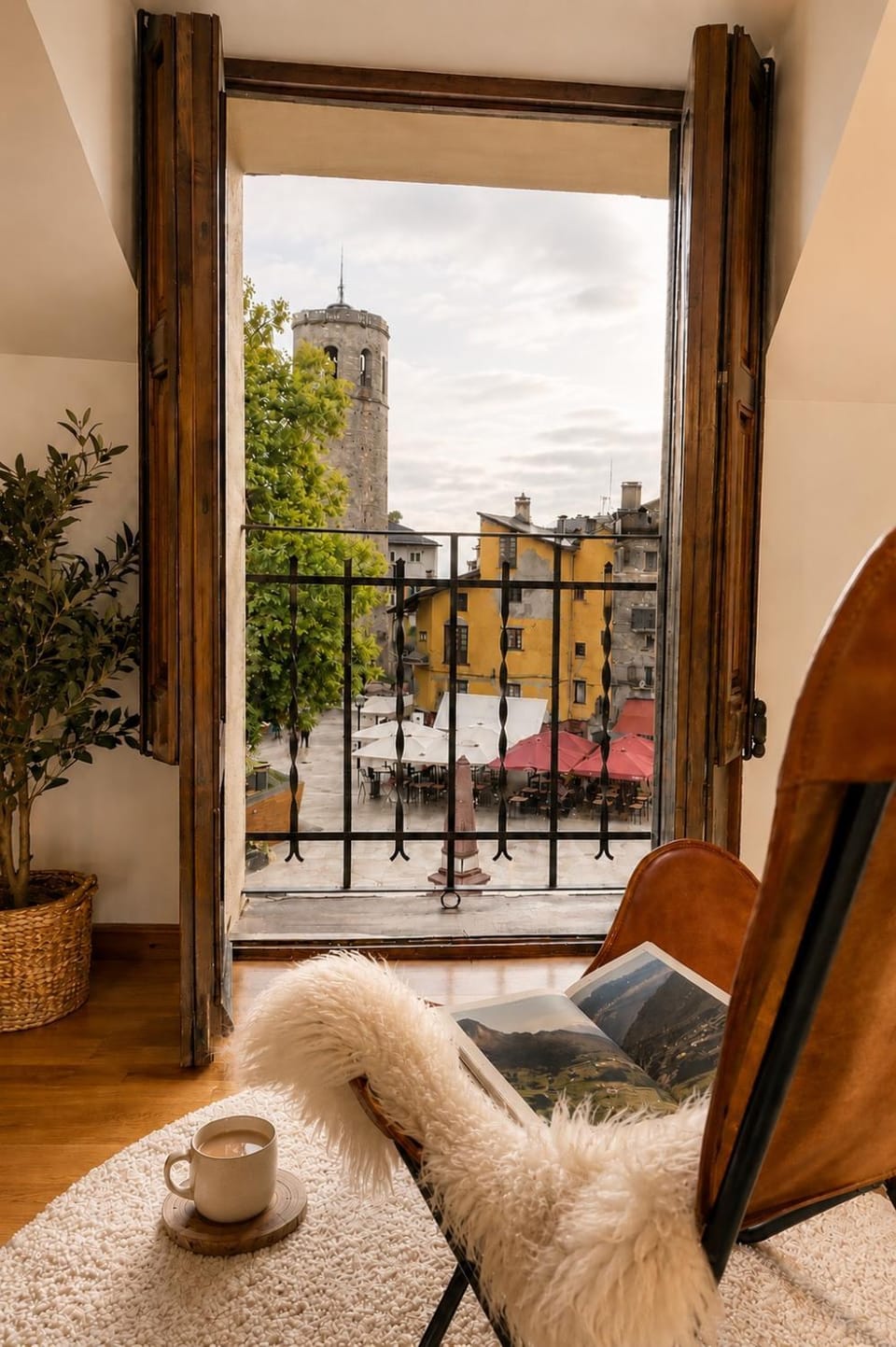 Day, View (from property/room), Balcony/Terrace, Living room
