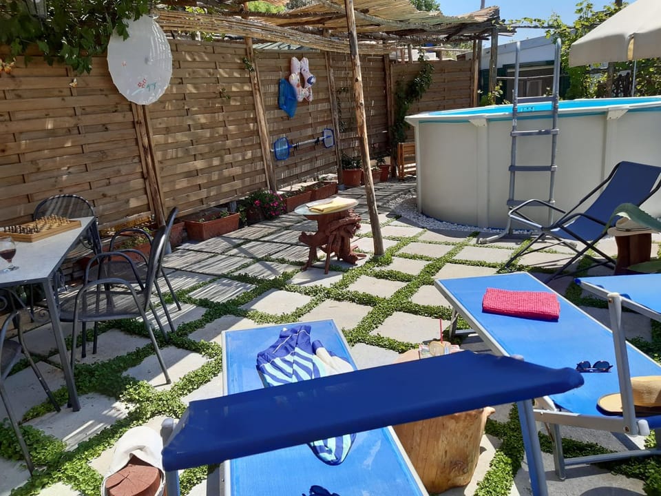 Summer, Garden, Garden view, Swimming pool