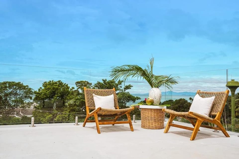 Natural landscape, Seating area, Sea view