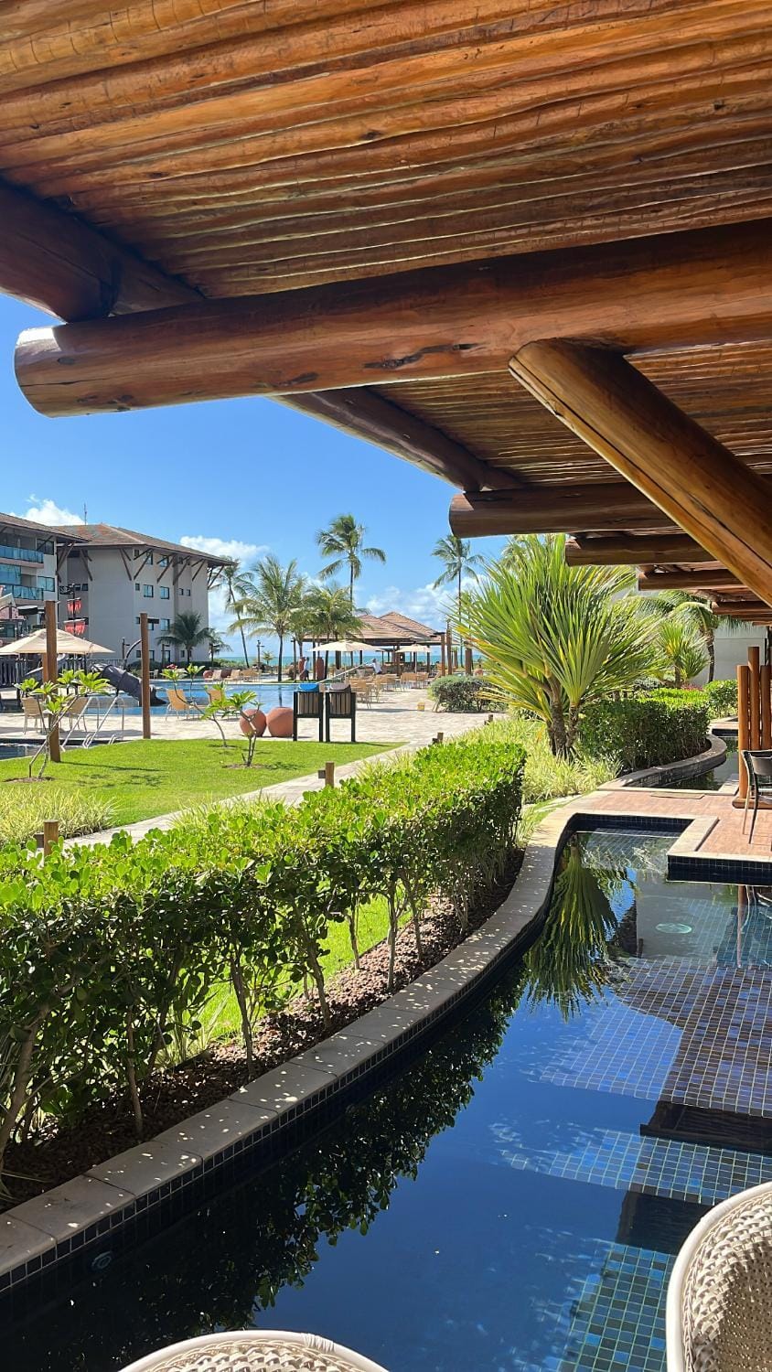 Patio, Day, Natural landscape, Garden, Garden view, Pool view, Sea view, Swimming pool