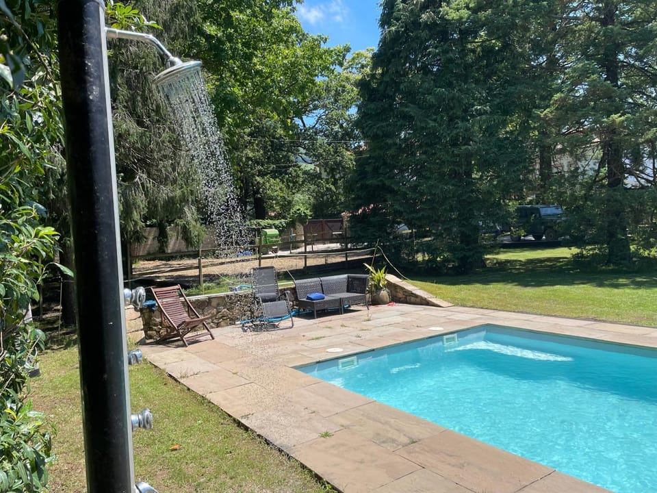 Spring, Day, Garden, Garden view, Pool view, Swimming pool, Swimming pool, sunbed