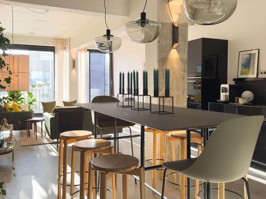 Stunning Industrial-Style Loft by the Canals Apartment in Copenhagen