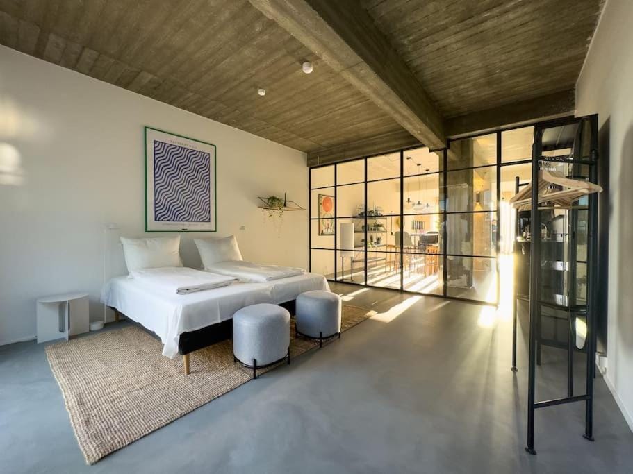 Stunning Industrial-Style Loft by the Canals Apartment in Copenhagen