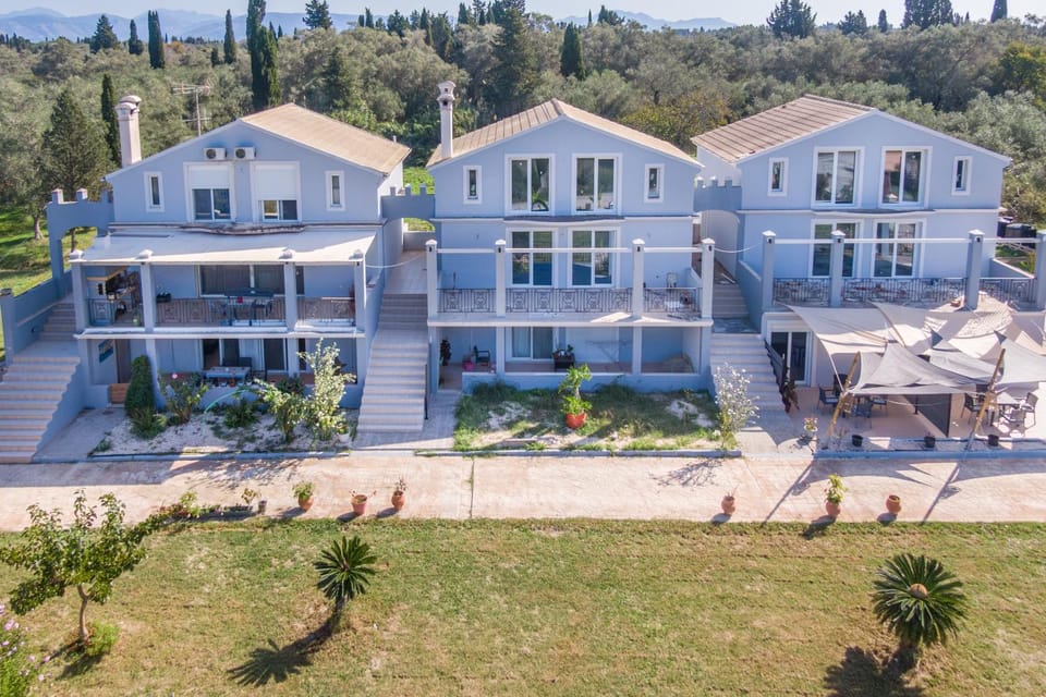 Property building, Living room, Swimming pool