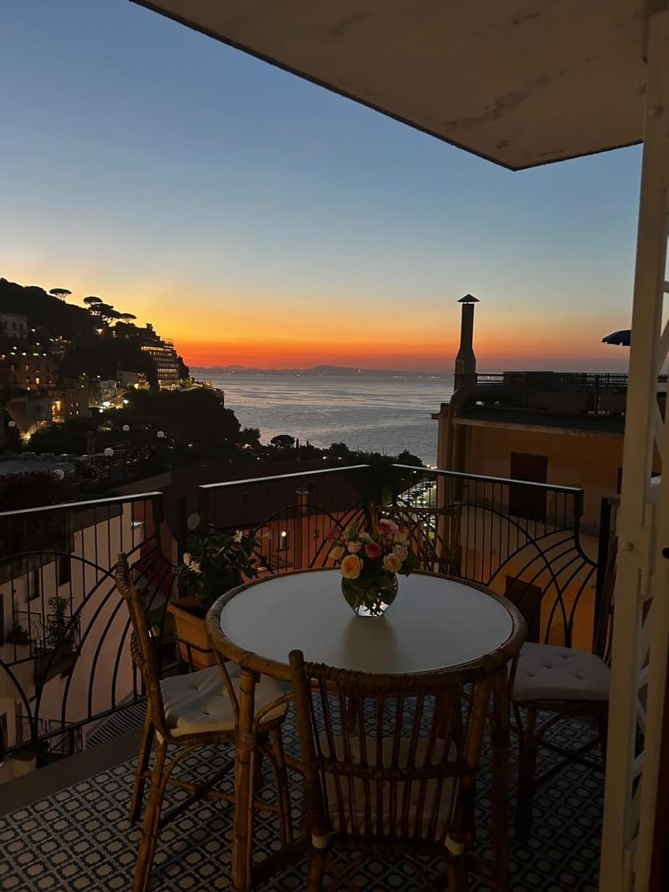 Balcony/Terrace, Dining area, Sea view, Sunset