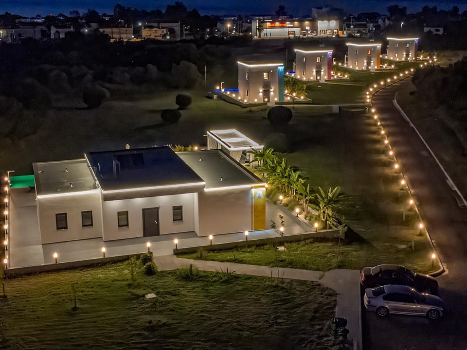 Night, Bird's eye view, Location