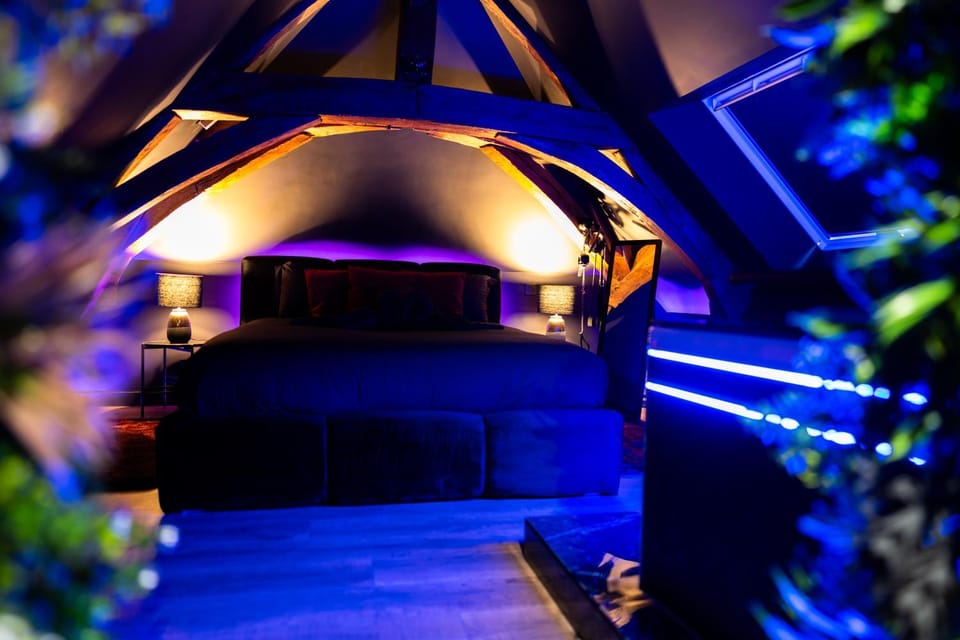 Bed, Night, Bedroom