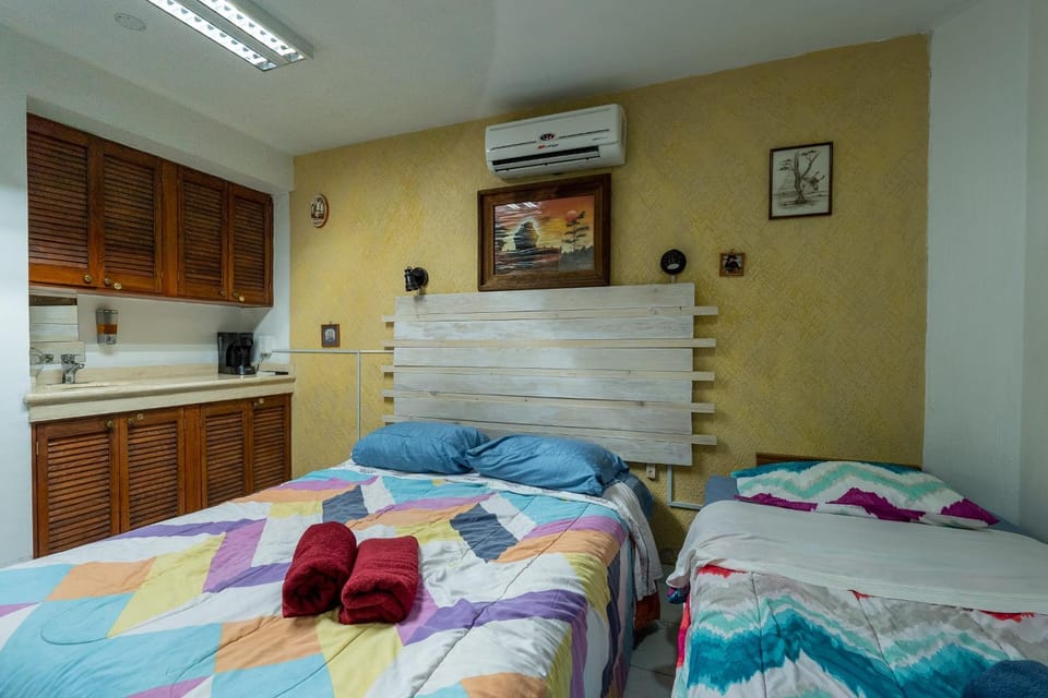 Bed, Bedroom, air conditioner