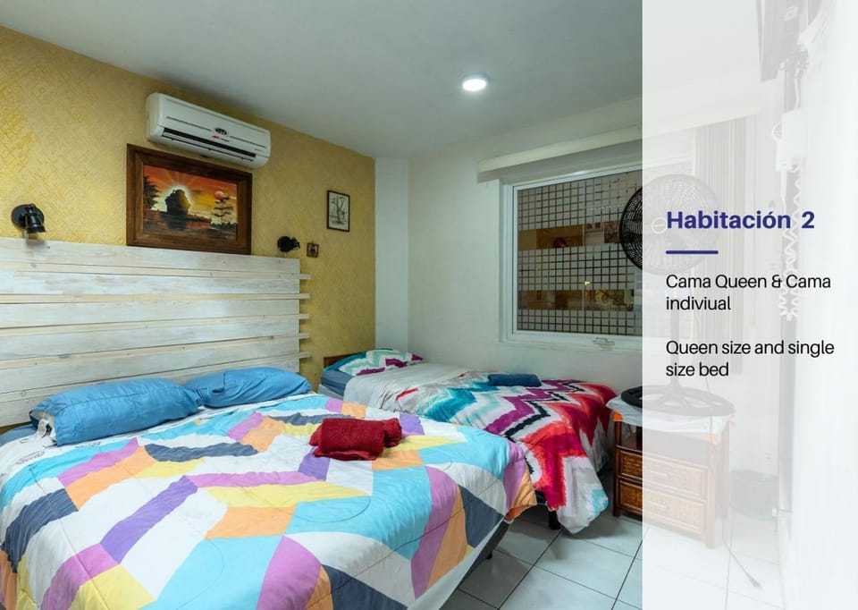 Bed, Bedroom, air conditioner