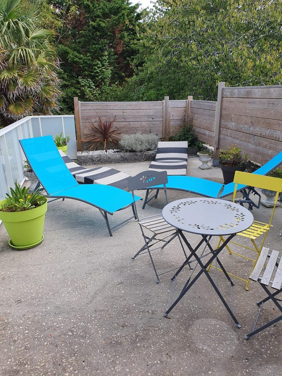 Patio, Garden view, sunbed