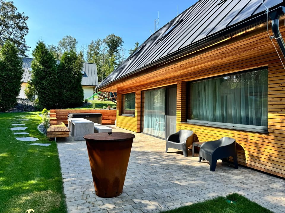 bystřice park Chata Voda House in Czechia