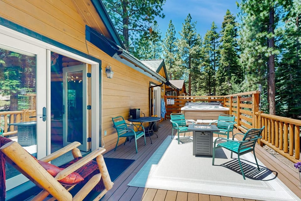Spacious Deck w/ Private Hot Tub: Kings Beach Gem House in Tahoe Vista