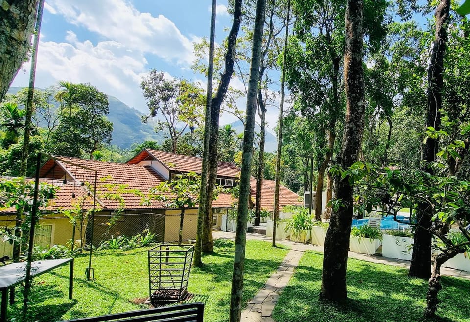 Property building, Natural landscape, Garden, Mountain view, Swimming pool