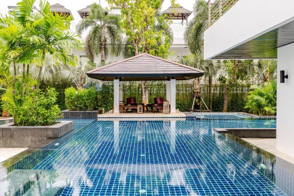 Patio, Pool view