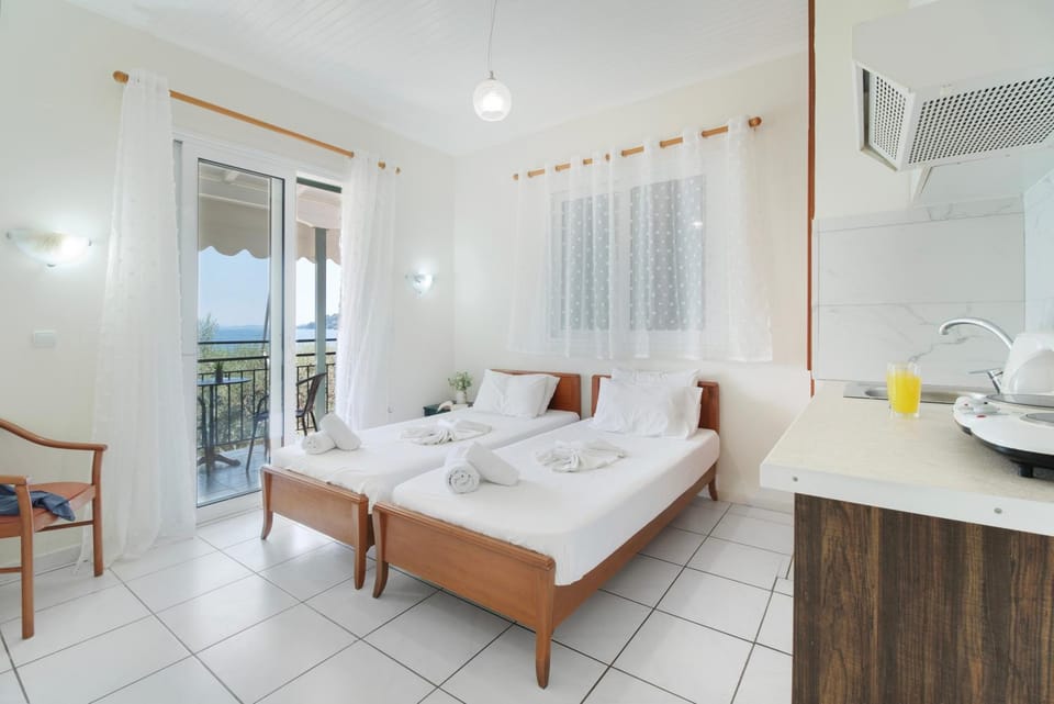 Property building, Living room, Bedroom