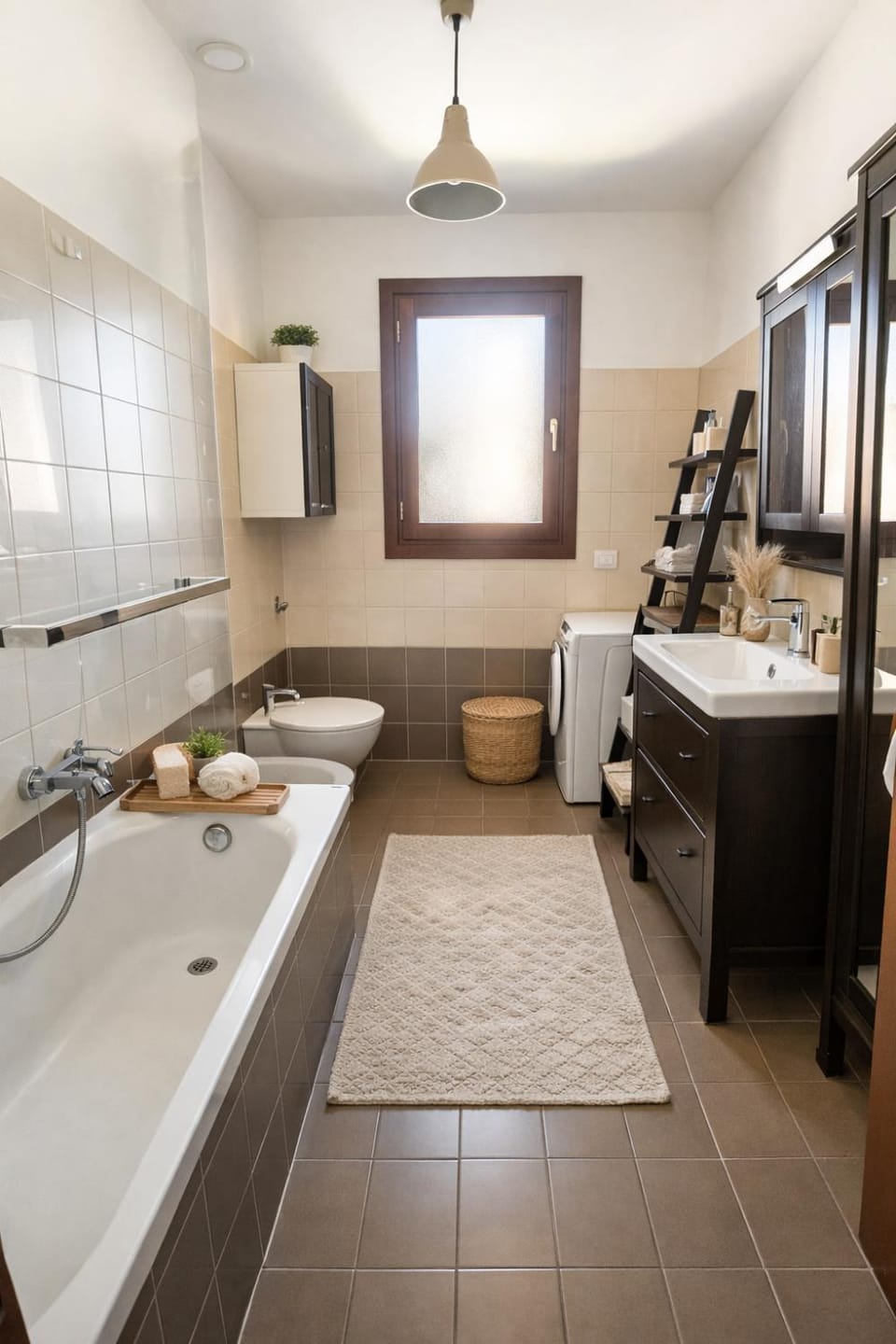 Bathroom, Bath, washing machine