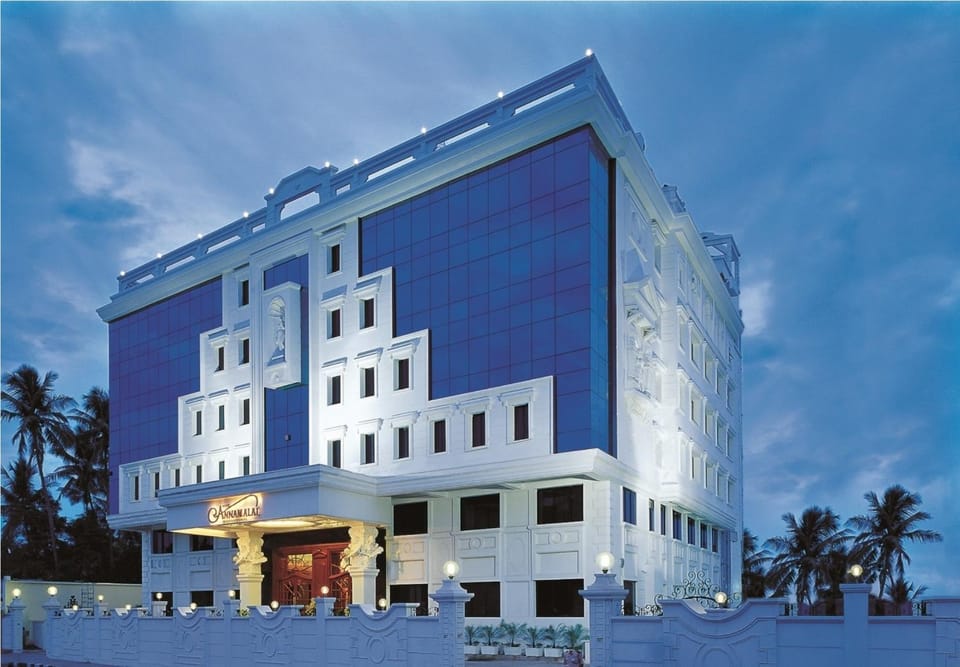 Property building, Night, Bird's eye view