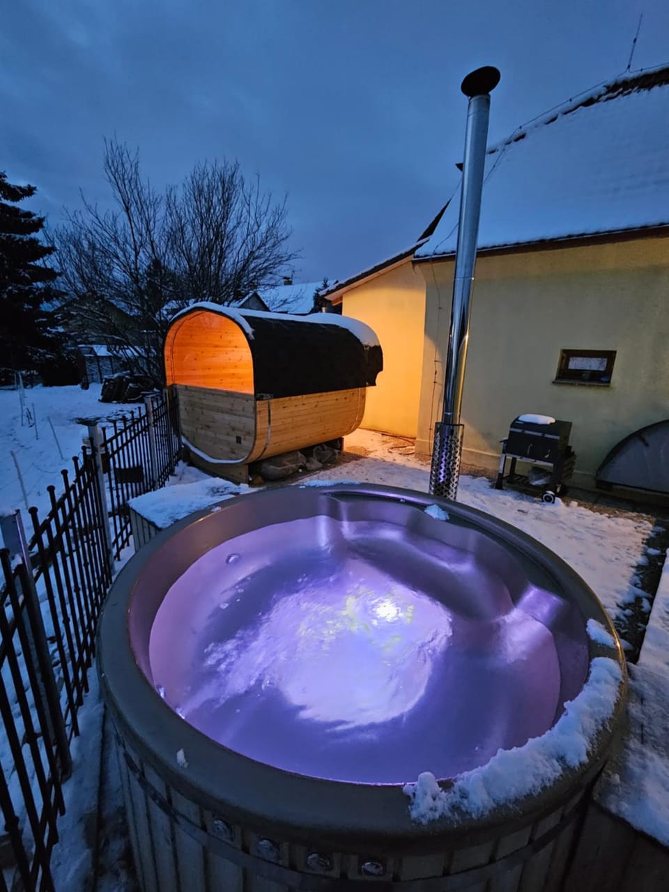 Winter, Hot Tub, Hot Tub, Sauna, Balcony/Terrace, Balcony/Terrace