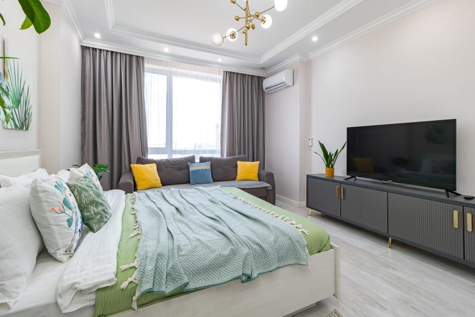 Bed, TV and multimedia, Photo of the whole room, Seating area