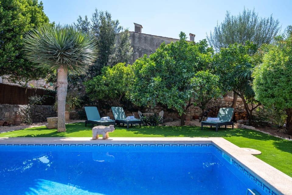 Property building, Living room, Swimming pool