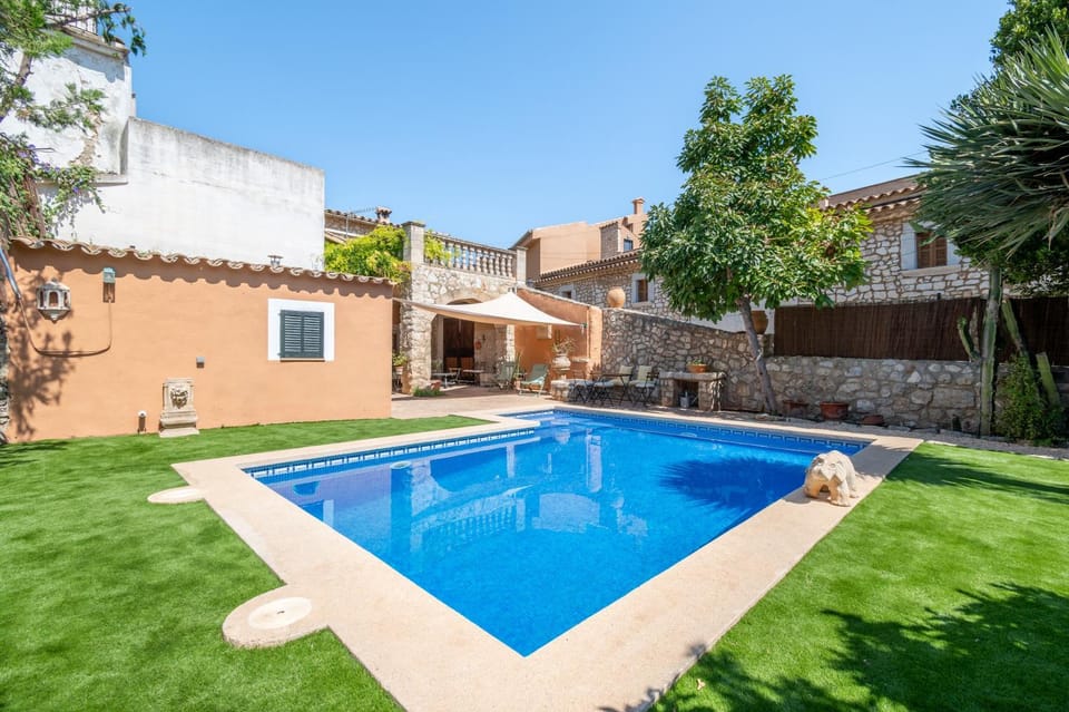 Property building, Living room, Swimming pool