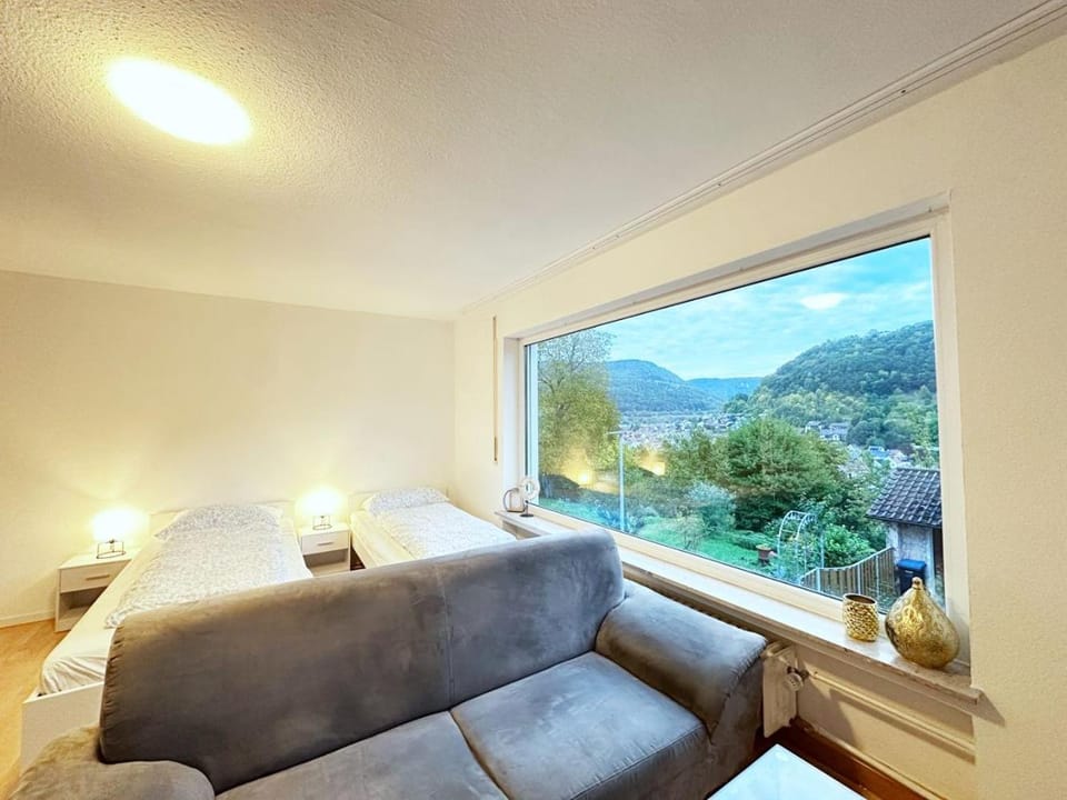 Bed, Photo of the whole room, Seating area, Bedroom, Mountain view, wardrobe