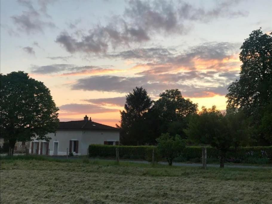 Property building, Sunset