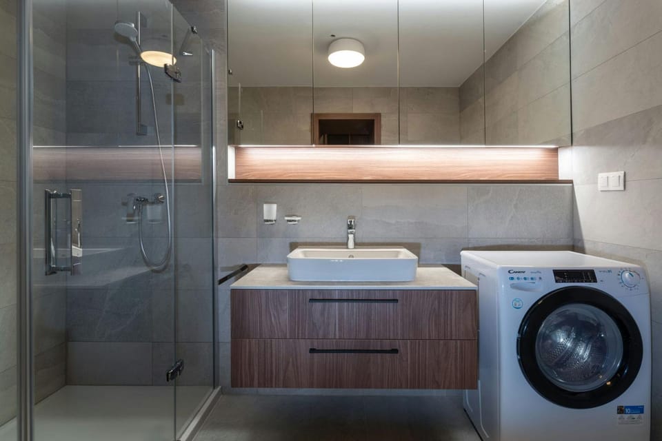 Shower, Bathroom, washing machine