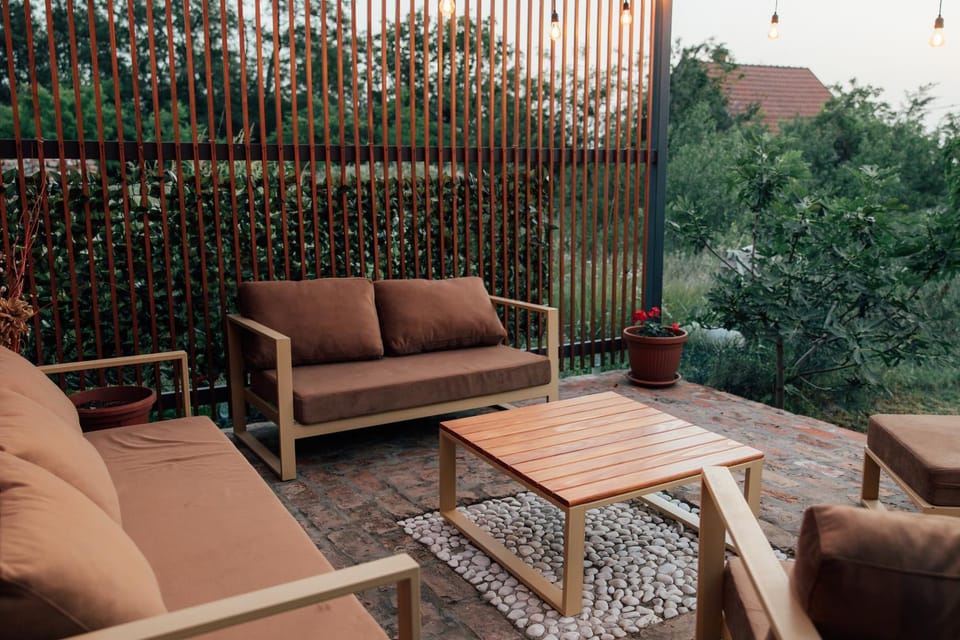 View (from property/room), Balcony/Terrace, Seating area, Garden view