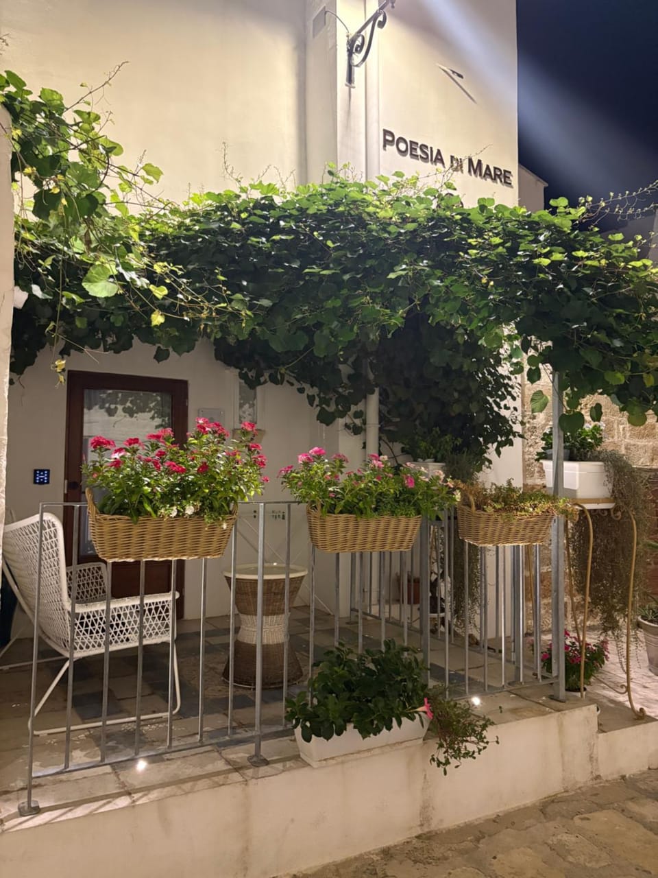 Property building, Patio, Night, Garden, Seating area, Garden view