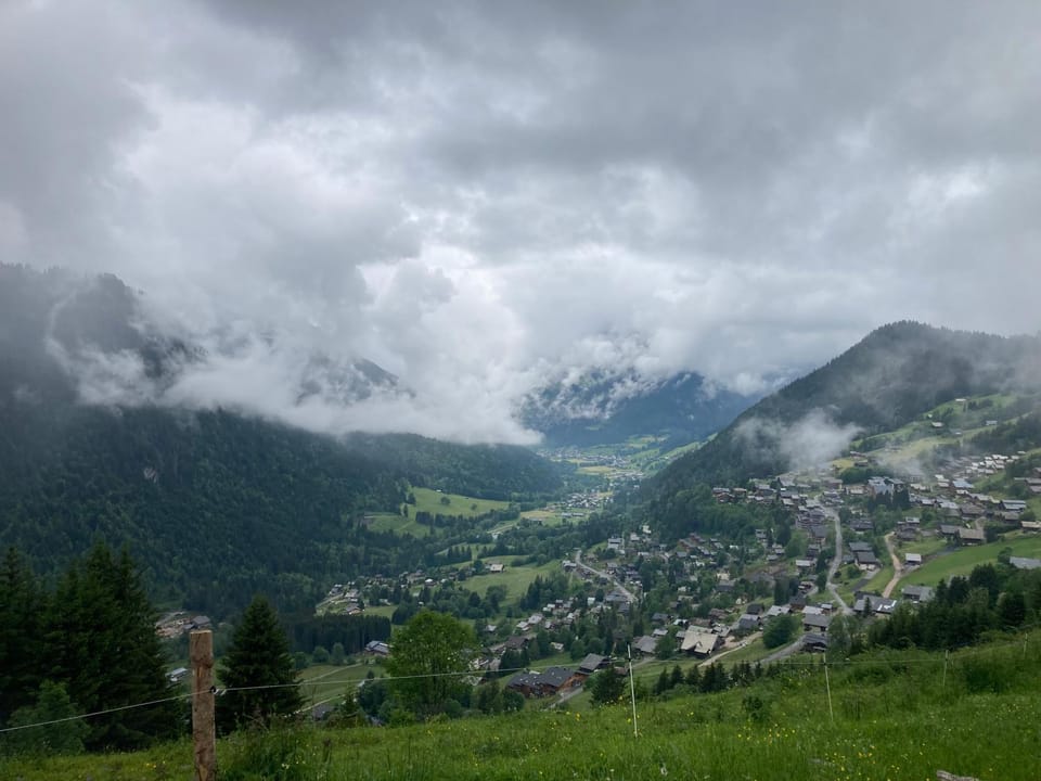 Studio La Dranse, centre-ville, parking, navette et vue montagne Apartment in Châtel