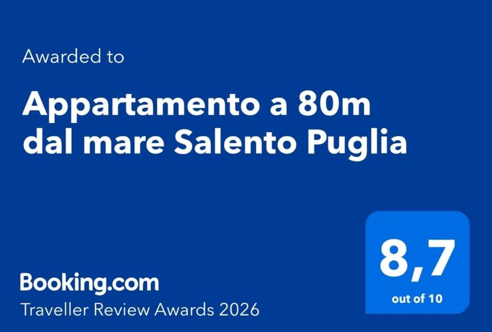 Appartamento a 80m dal mare Salento Puglia Apartment in Apulia